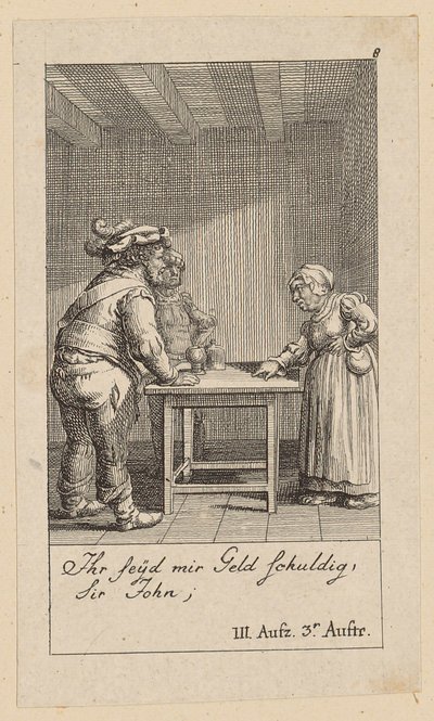 8. lap Shakespeare „IV. Henrik király” című művéhez alkotó: Daniel Nikolaus Chodowiecki