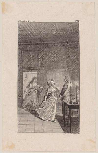 Lovelace különféle ürügyekkel visszatartja Clarisse-t a Sinclaire-házban, ahol a lány rájön az árulásra alkotó: Daniel Nikolaus Chodowiecki