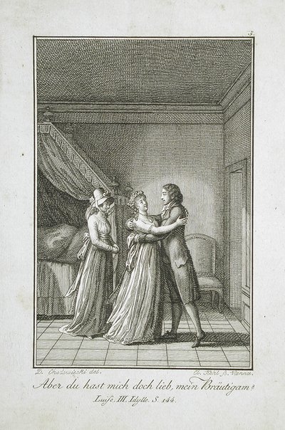 Illusztráció a „Becker 1798-as almanachjához” című műhöz alkotó: Daniel Nikolaus Chodowiecki