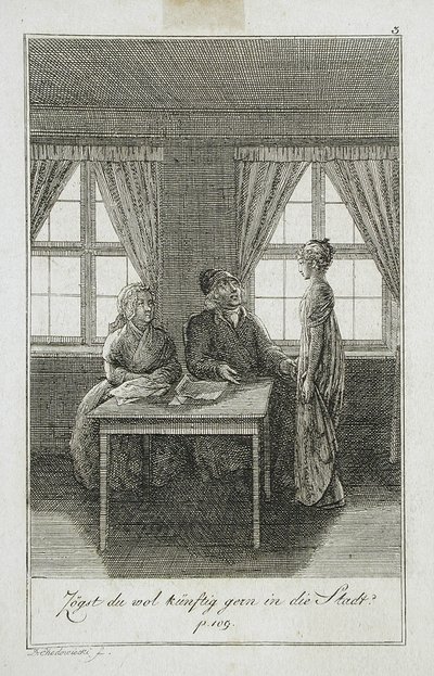 Illusztráció Becker 1799-es zsebkönyvéhez alkotó: Daniel Nikolaus Chodowiecki