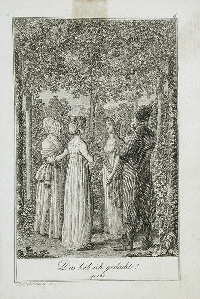 Illusztráció Becker 1799-es zsebkönyvéhez alkotó: Daniel Nikolaus Chodowiecki