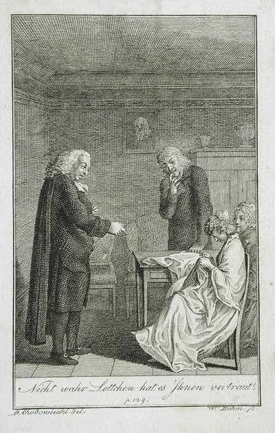 Illusztráció Becker 1799-es zsebkönyvéhez alkotó: Daniel Nikolaus Chodowiecki