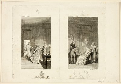 Illusztráció Samuel Richardson Clarissa című művéhez alkotó: Daniel Nikolaus Chodowiecki