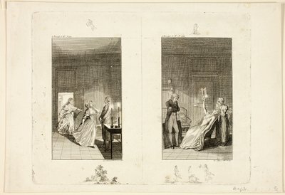 Illusztráció Samuel Richardson Clarissa című művéhez alkotó: Daniel Nikolaus Chodowiecki