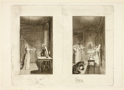 Illusztráció Samuel Richardson Clarissa című művéhez alkotó: Daniel Nikolaus Chodowiecki