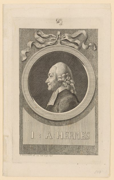 Joh. Aug. Hermes portréja alkotó: Daniel Nikolaus Chodowiecki