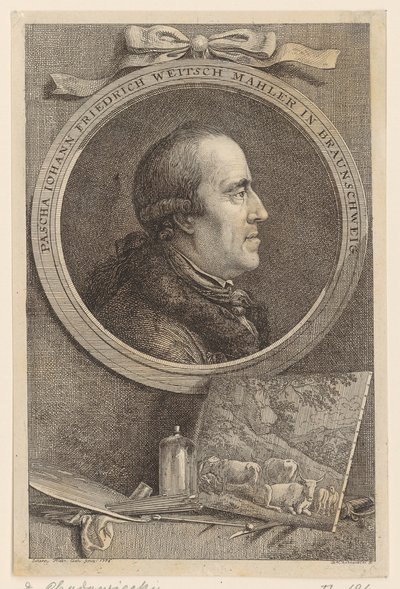Johann Friedrich Weitsch pasha portréja alkotó: Daniel Nikolaus Chodowiecki