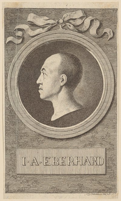 J. A. Eberhard professzor portréja alkotó: Daniel Nikolaus Chodowiecki