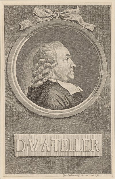 Wilhelm Abraham Teller portréja alkotó: Daniel Nikolaus Chodowiecki