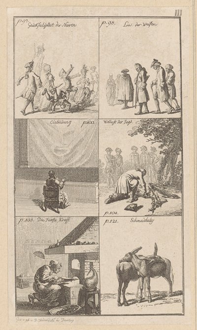 III. tábla Erasmus „A balgaság dicsérete” című művéhez alkotó: Daniel Nikolaus Chodowiecki