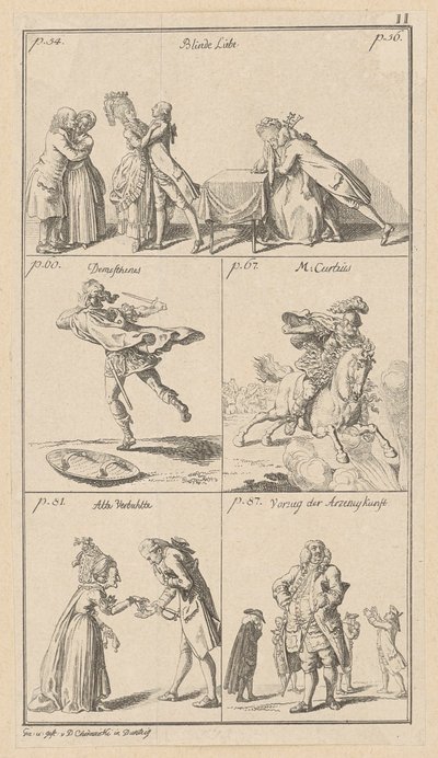II. táblázat Erasmus „A bolondság dicsérete” című művéhez alkotó: Daniel Nikolaus Chodowiecki