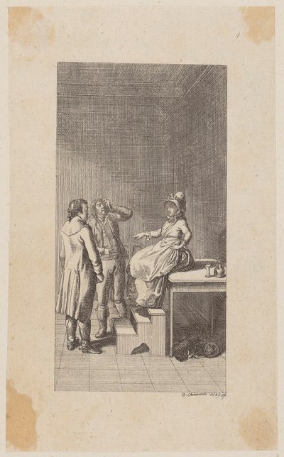 Címlaprajz Diderot „Jakob és ura” című művéhez, első rész alkotó: Daniel Nikolaus Chodowiecki