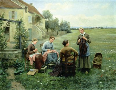 A varró kör (olaj, vászon) alkotó: Daniel Ridgway Knight