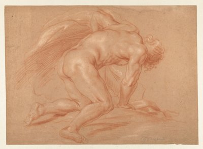 Térdelő férfi akt alkotó: Daniël Mijtens (II) (attributed to)