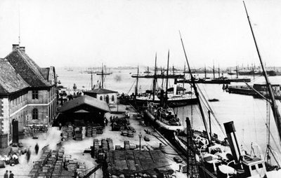 Koppenhágai kikötő, 1880 körül alkotó: Danish Photographer