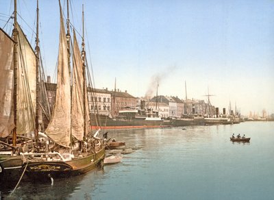 Kilátás a Havnegade-ra, Koppenhága, pub. 1900 alkotó: Danish Photographer