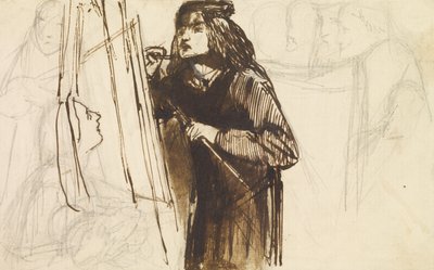 Munkahelyi festő, 1850-1852 alkotó: Dante Gabriel Charles Rossetti