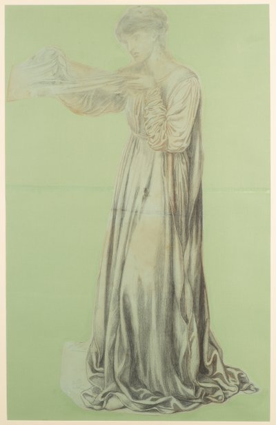 Tanulmány Dante álmához alkotó: Dante Gabriel Charles Rossetti