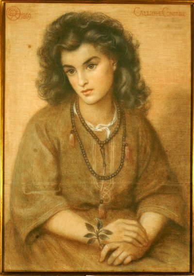 Calliope Coronio, 1869 alkotó: Dante Gabriel Charles Rossetti