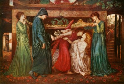 Dantes álom, 1871, c1912 alkotó: Dante Gabriel Charles Rossetti