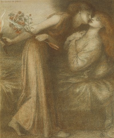 Dantes álom Beatrice Io sono halálának napján in pace, 1875 alkotó: Dante Gabriel Charles Rossetti