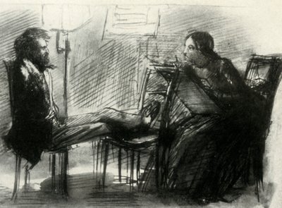 Elizabeth Siddal Rossetti rajza, 1853, 1947. alkotó: Dante Gabriel Charles Rossetti