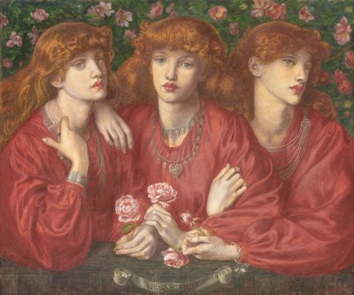 Rosa Triplex: May Morris hármas portréja, 1874 alkotó: Dante Gabriel Charles Rossetti