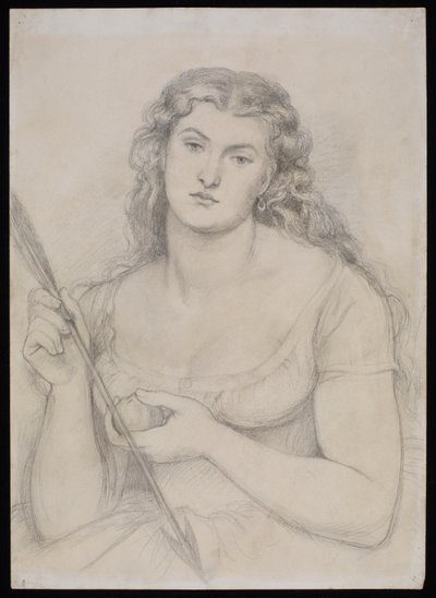 Tanulmány a "Venus Verticordia" számára, 1863-64 körül alkotó: Dante Gabriel Charles Rossetti