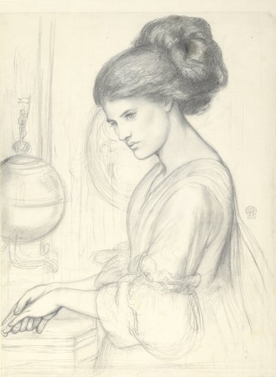 Tanulmány a „Kézmosáshoz”, 1865 alkotó: Dante Gabriel Charles Rossetti