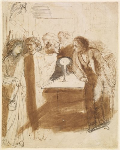 A holló – Angyallábok, 1847 körül alkotó: Dante Gabriel Charles Rossetti