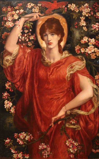 Une vision de Fiammetta – Fiammetta látomása, Rossetti, Dante Gabriel (1828-1882). Olajfestmény alkotó: Dante Gabriel Charles Rossetti
