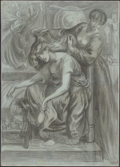 Desdemona haláléneke alkotó: Dante Gabriel Rossetti