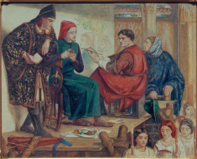 Giotto Dante portréját festette alkotó: Dante Gabriel Charles Rossetti