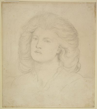 Női fej alkotó: Dante Gabriel Rossetti