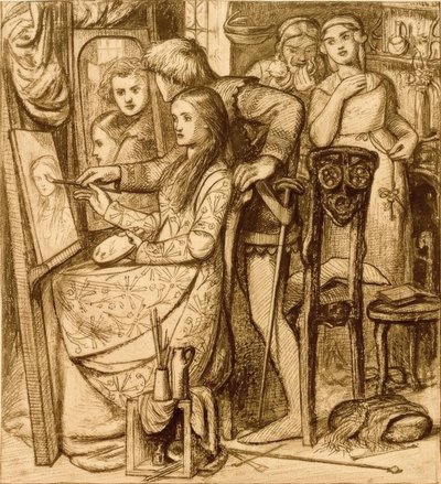 Szerelem Tükör alkotó: Dante Gabriel Charles Rossetti