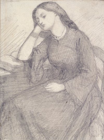 Elizabeth Siddal portréja, ülő, 1840-es évek alkotó: Dante Gabriel Rossetti