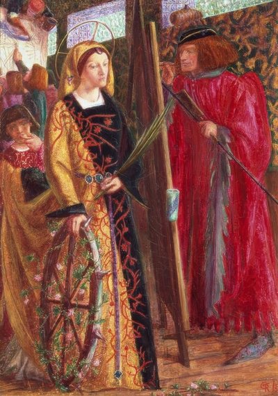 Szent Katalin alkotó: Dante Gabriel Charles Rossetti