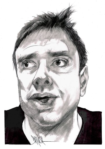 Alessandro Di Battista, 2023 (digitális színes ceruzarajz) alkotó: Dariush Radpour