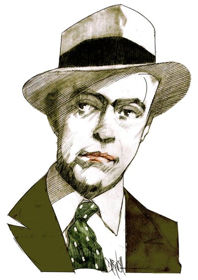 Antonio Delfini, 2021 (digitális színes ceruzarajz) alkotó: Dariush Radpour