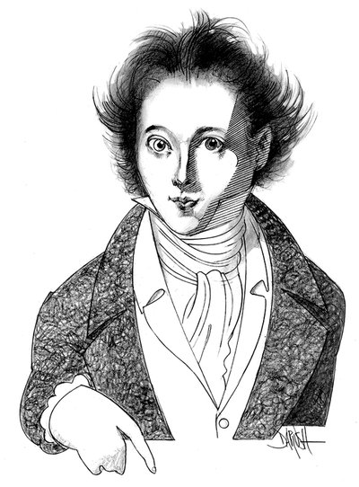 Vincenzo Bellini, 2011 (ceruzarajz) alkotó: Dariush Radpour