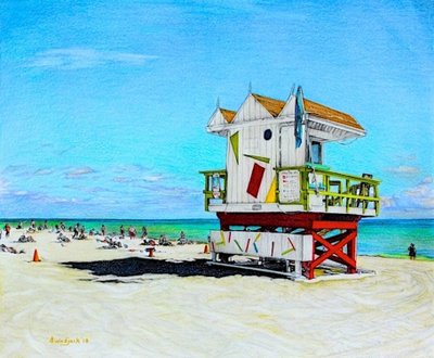 Sand Between My Toes, 2018 (ceruza, papír) alkotó: Darrell Windjack