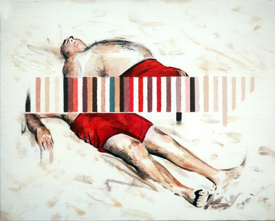Drift, 2019 (akril, vászon) alkotó: Darren Coffield