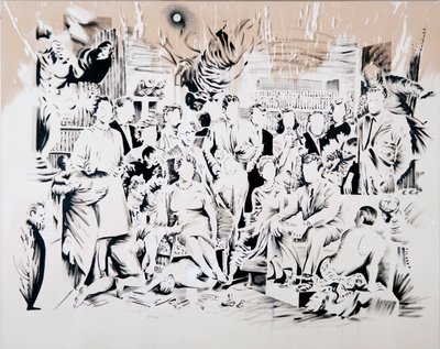 A rabszolga csodája, 2017 (olaj, vászon) alkotó: Darren Coffield