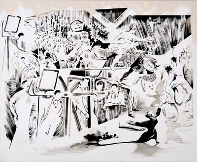 RFK, 2018 (olaj, vászon) alkotó: Darren Coffield