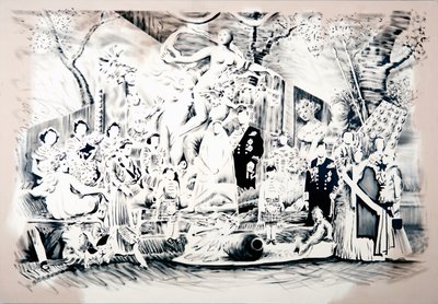 Venus Bringing Arms, 2018 (olaj, vászon) alkotó: Darren Coffield
