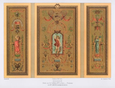 Budoár, Rue de Solferino, Párizs, 19. század. alkotó: Daumont