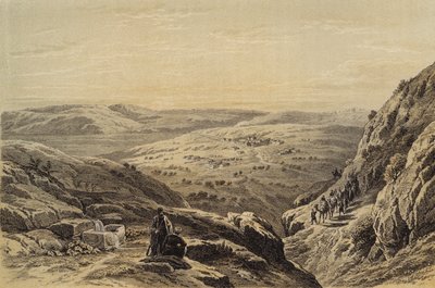 Cana, általános kilátás (színes litó) alkotó: David (after) Roberts