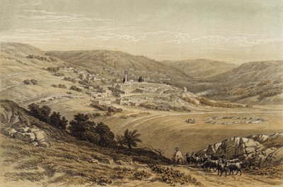Názáret általános képe (színes litó) alkotó: David (after) Roberts