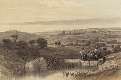 Jeruzsálem északról (színes litó) alkotó: David (after) Roberts