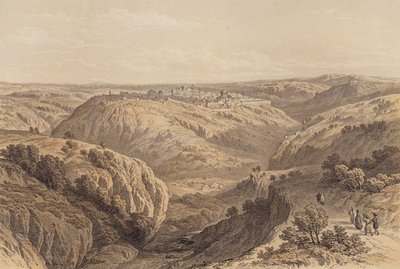 Jeruzsálem délről (színes litho) alkotó: David (after) Roberts